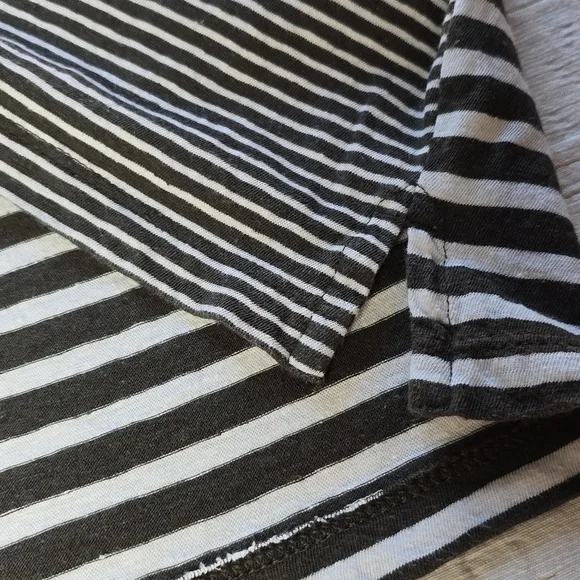 Madewell Structured Tee in Stripe | Coastal Chic Sleeveless Top Women's XXS - Picture 8 of 12